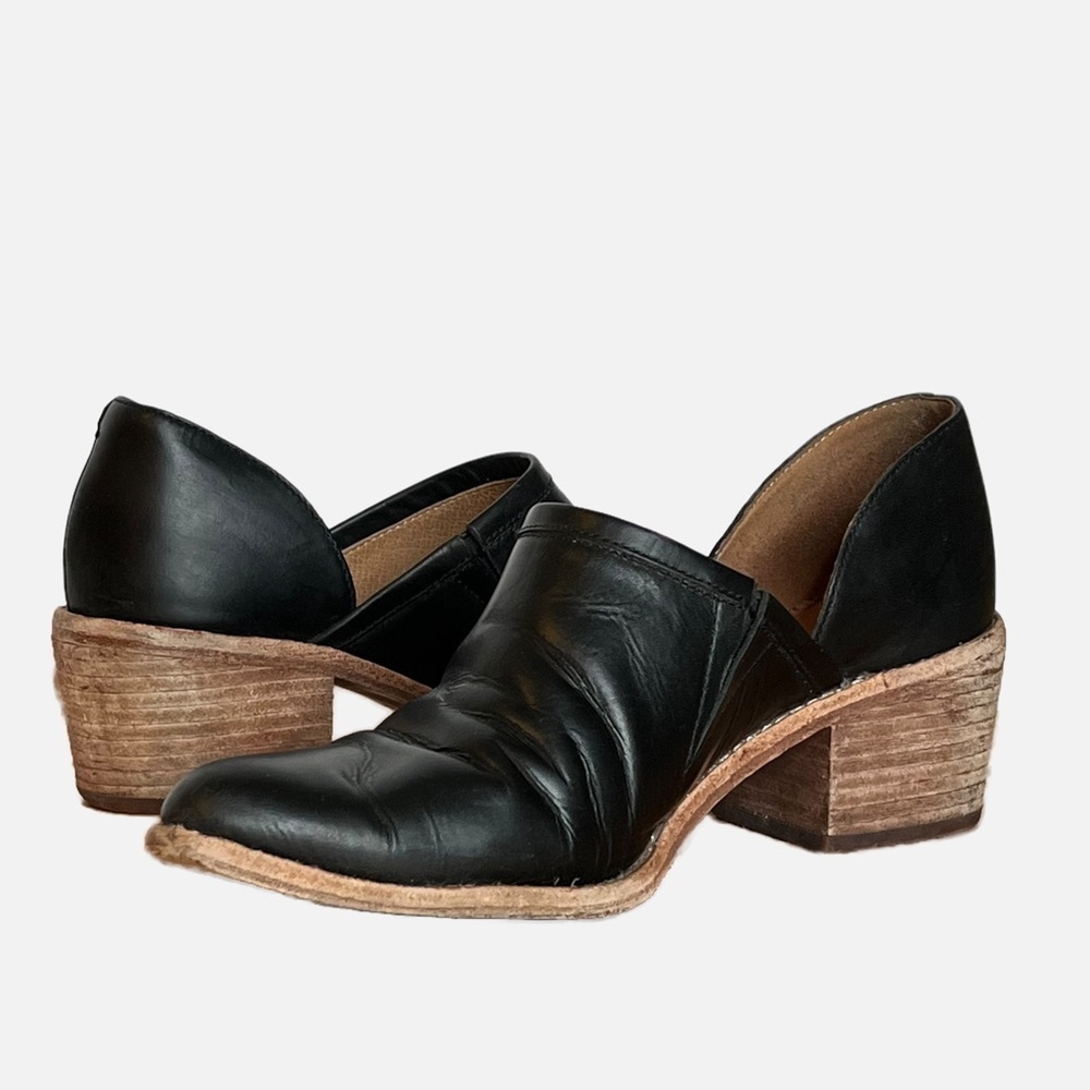 Madewell The Brady Lowcut Bootie Black Leather Size 7.5